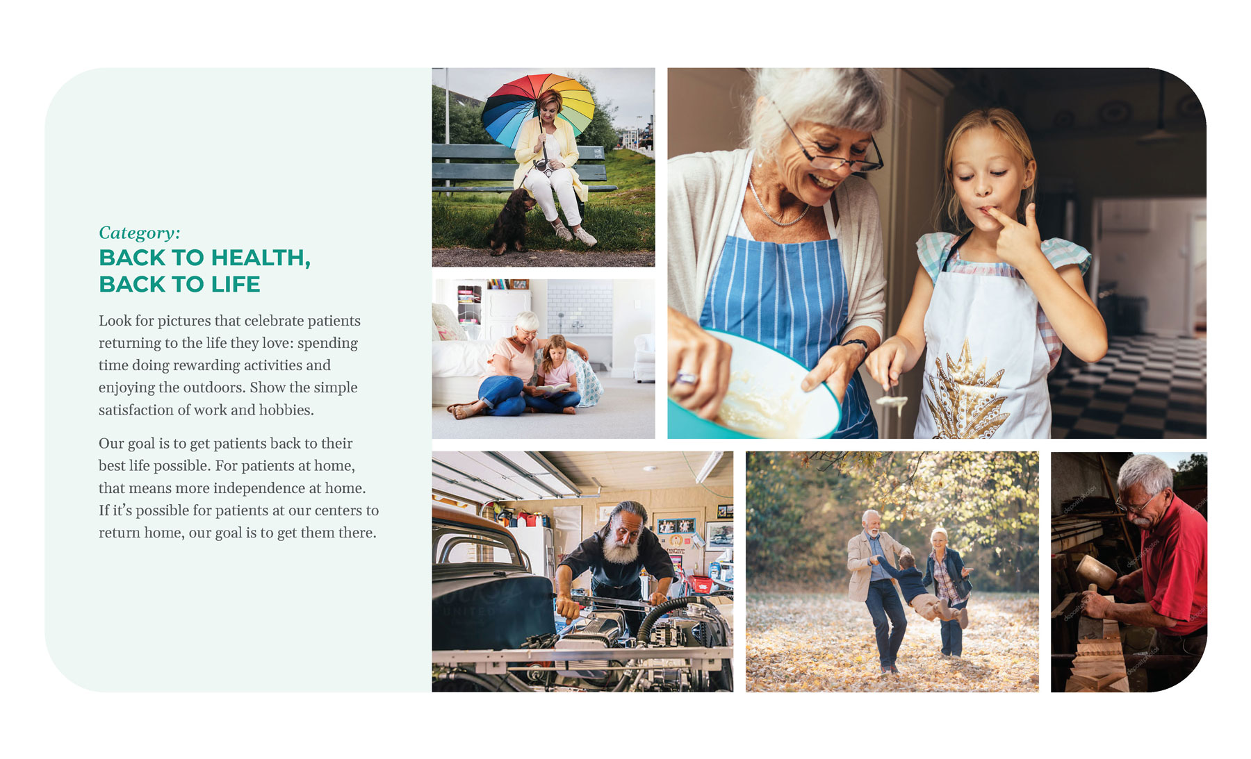 Stonerise branding stock photography direction